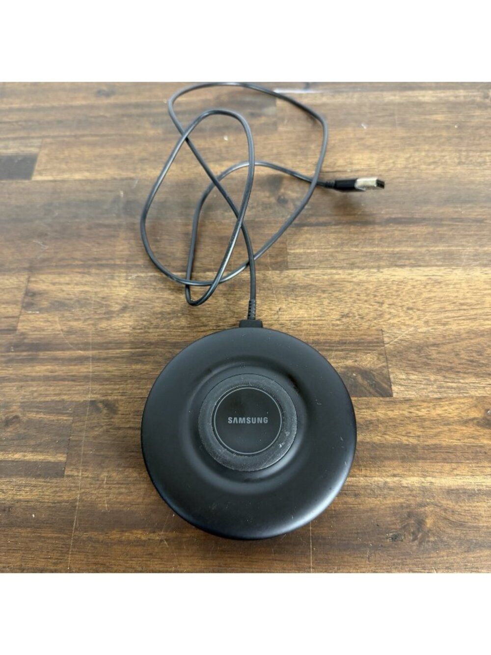 Samsung EP-P3105 Qi Wireless Charging Pad, Matte Black Desktop Charger 5018
